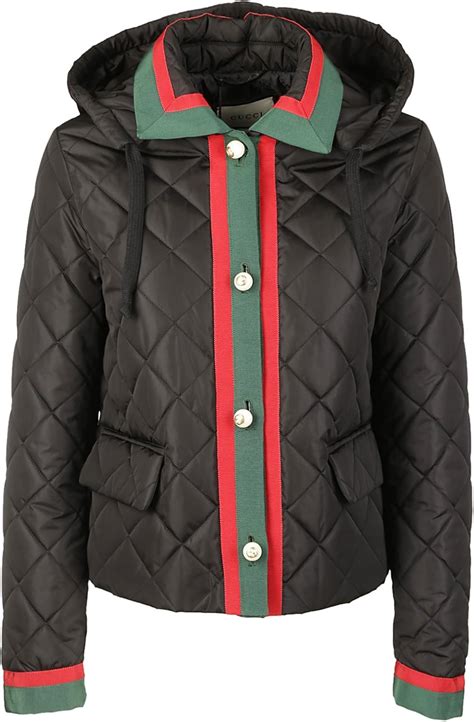 gucci jacke damen schwarz|gucci camouflage jacket.